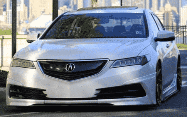 Acura With Clean Windshield