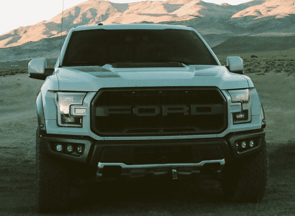 White Ford F-150 Windshield